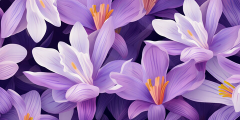 Crocus background pattern