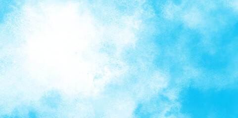 Sky blue Aquarelle paint paper textured canvas element,   hand drawn watercolor illustration, painting soft blue textured on wet white paper, Light sky blue brush painted watercolor background.