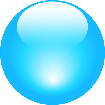 Bille en d&eacute;grad&eacute; de bleu sur fond transparent, inspiration des ann&eacute;es 2000, esth&eacute;tique Frutiger Aero
