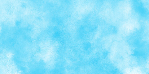 Sky blue Aquarelle paint paper textured canvas element,   hand drawn watercolor illustration, painting soft blue textured on wet white paper, Light sky blue brush painted watercolor background.