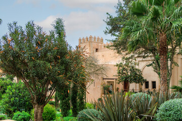 Andalusian gardens in Udayas kasbah. Rabat, Morocco.