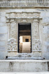 ancient unique temple architecture entrance gate at day from different angle