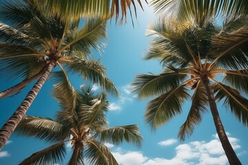 Obraz premium palm tree on the beach