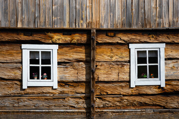 old wooden window