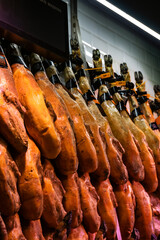 Madrid Market Mercado de San Miguel - fresh produce and specialty food and tapas. MADRID, SPAIN.