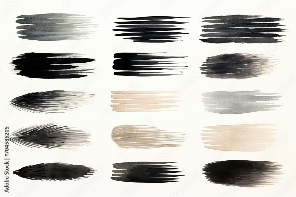 Poster this set features abstract and precise black marker strokes, perfect for monochromatic themes. each 