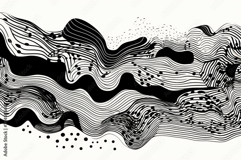Poster this set features abstract and precise black marker strokes, perfect for monochromatic themes. each 