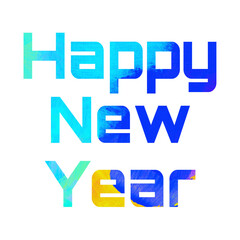 A new year text design 