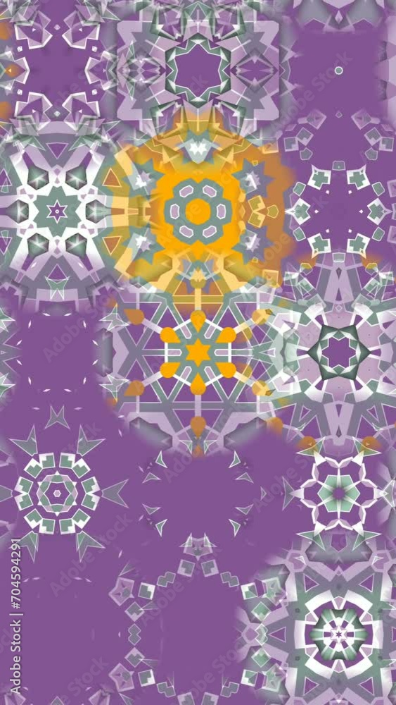 Poster abstract kaleidoscope vertical loop background.
