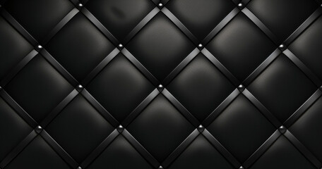 Black Quilted Leather Texture
