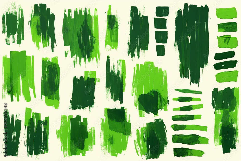 Poster explore this dynamic collection of green marker paint textures, featuring strokes that range from br