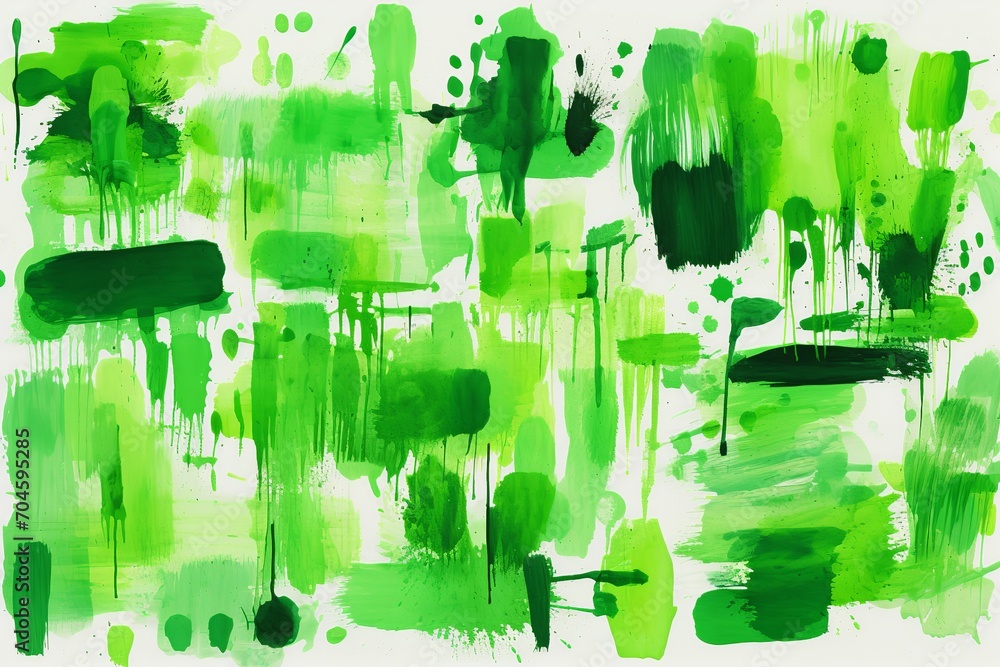 Poster explore this dynamic collection of green marker paint textures, featuring strokes that range from br