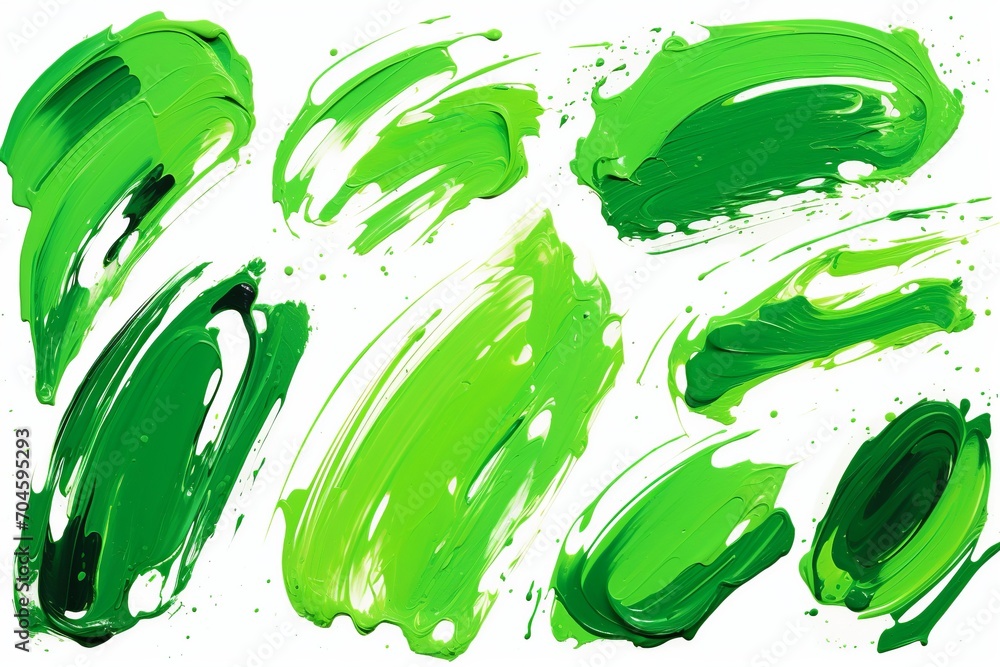 Poster explore this dynamic collection of green marker paint textures, featuring strokes that range from br