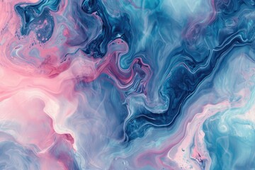 Abstract liquid marble texture with flowing patterns