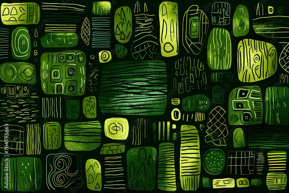 Poster explore this dynamic collection of green marker paint textures, featuring strokes that range from br