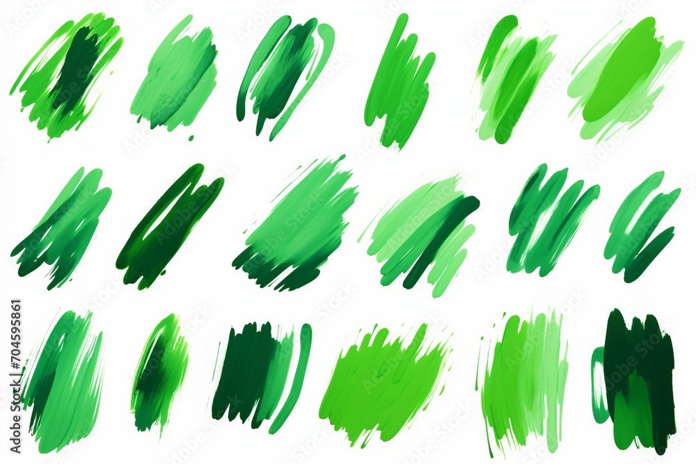 Poster explore this dynamic collection of green marker paint textures, featuring strokes that range from br