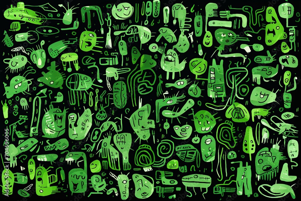 Poster explore this dynamic collection of green marker paint textures, featuring strokes that range from br