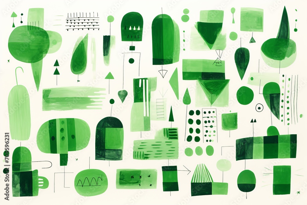 Poster explore this dynamic collection of green marker paint textures, featuring strokes that range from br