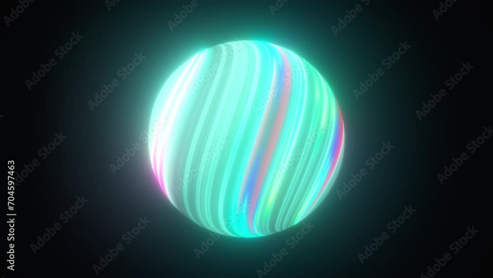 Poster abstract gradient sphere. computer generated 3d render
