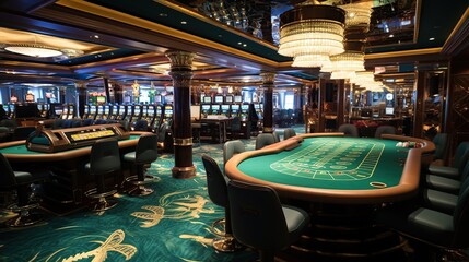 Fototapeta na wymiar entertaining casino gaming arena