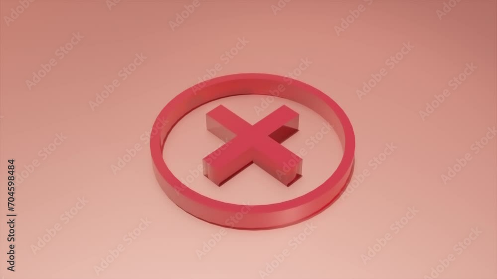 Poster cross 3d sign. computer generated 3d render
