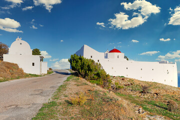 The Monastery of Taxiarches of Serifos island, Greece