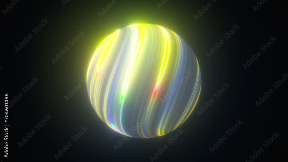 Poster abstract gradient sphere. computer generated 3d render