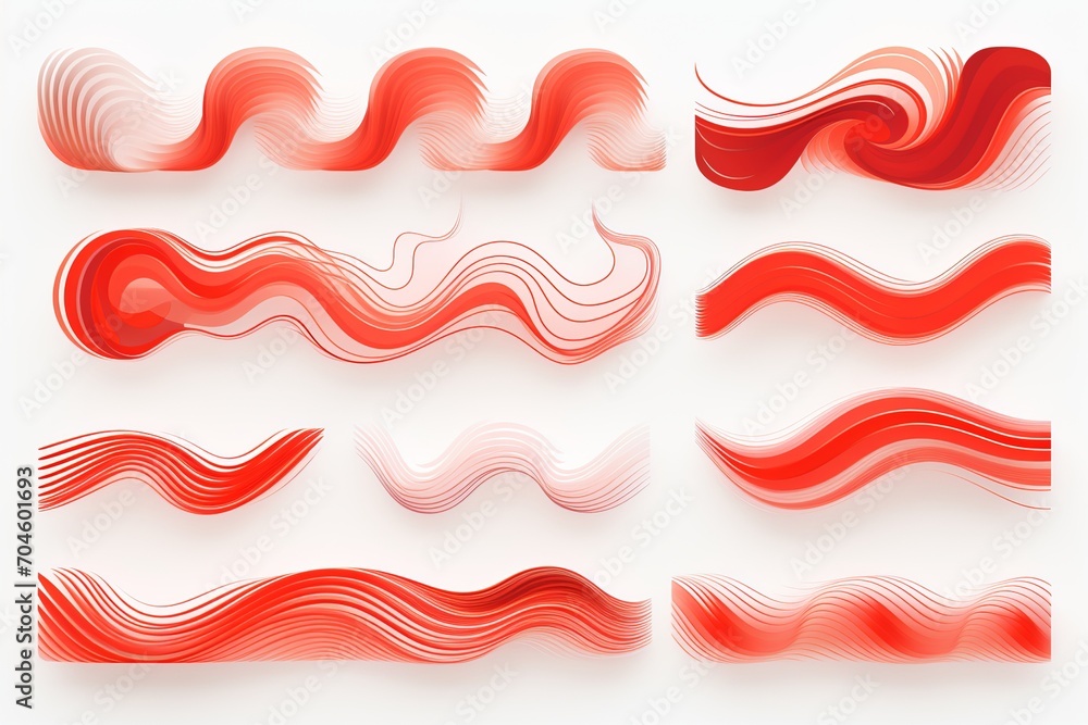 Poster xplore this captivating compilation of dynamic red marker strokes, created with various pressure and
