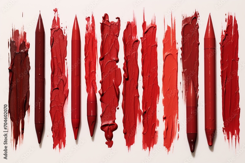 Poster xplore this captivating compilation of dynamic red marker strokes, created with various pressure and