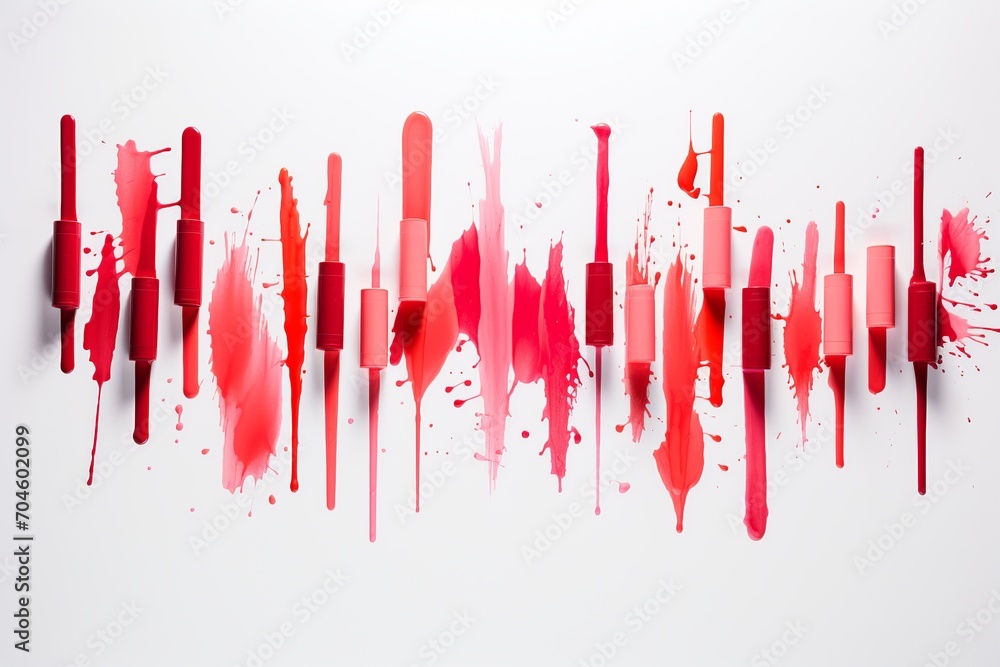 Poster xplore this captivating compilation of dynamic red marker strokes, created with various pressure and