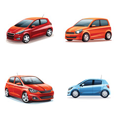 Fototapeta premium set of car icons 