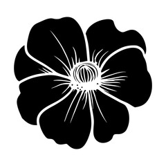 Hand drawn simple flower illustration
