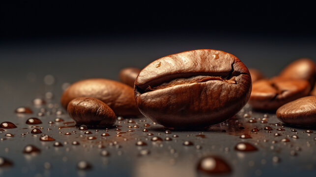 coffee beans on black © Ayesha