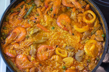Paella casera