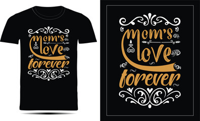 Mother's Day vector T-shirt design gift for mom