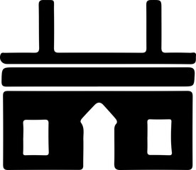 House isolated on white
