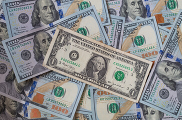 dollar banknotes background