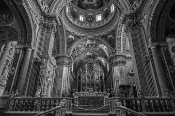 Cassino, Lazio, Italy. The Benedictine Abbey of Montecassino. - obrazy, fototapety, plakaty