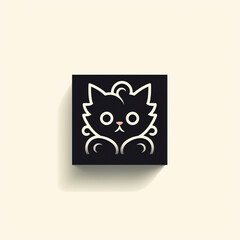 Majestic Black Cat Illustration Created with Generative AI Technology