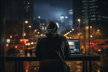 Obraz premium Cybersecurity cybercrime on internet scam for network business. Hacker scam