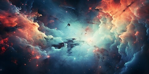 Interstellar Space Cloudscape - obrazy, fototapety, plakaty