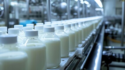 Kefir production in a factory using modern technology