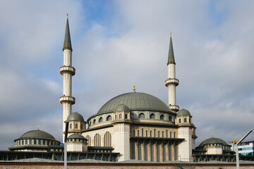 Fototapeta na wymiar Taksim Mosque in Istanbul Turkey