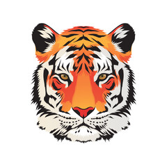 Bengal Tiger colourful vector design
