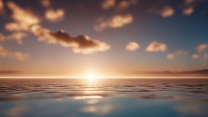 Naklejka na ściany i meble sunset over the sea a sunset over the ocean