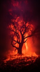 A Burning Tree in the Center of a Field