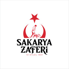 Sakarya Zaferi. Translation: Sakarya Victory celebration of victory and the National Day in Turkey. celebration republic, graphic for design elements