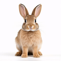 rabbit on white background isolated