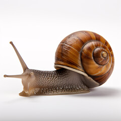snail on white background isolated