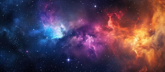 Fototapeta na wymiar Impressive Nebula Presentation in Outer Space.